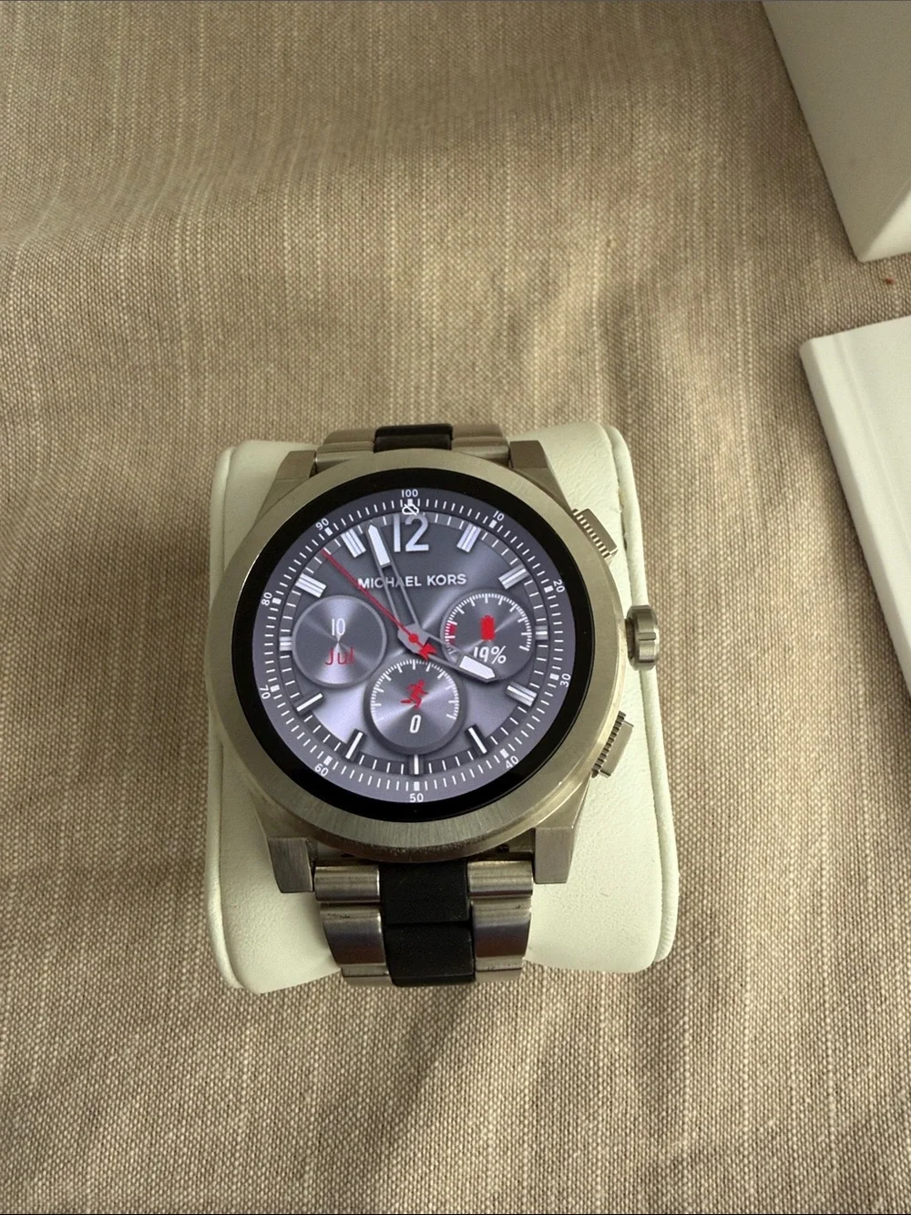 Michael Kors Access Silver-Tone Smartwatch with touchscreen, Two-Tone Bracelet